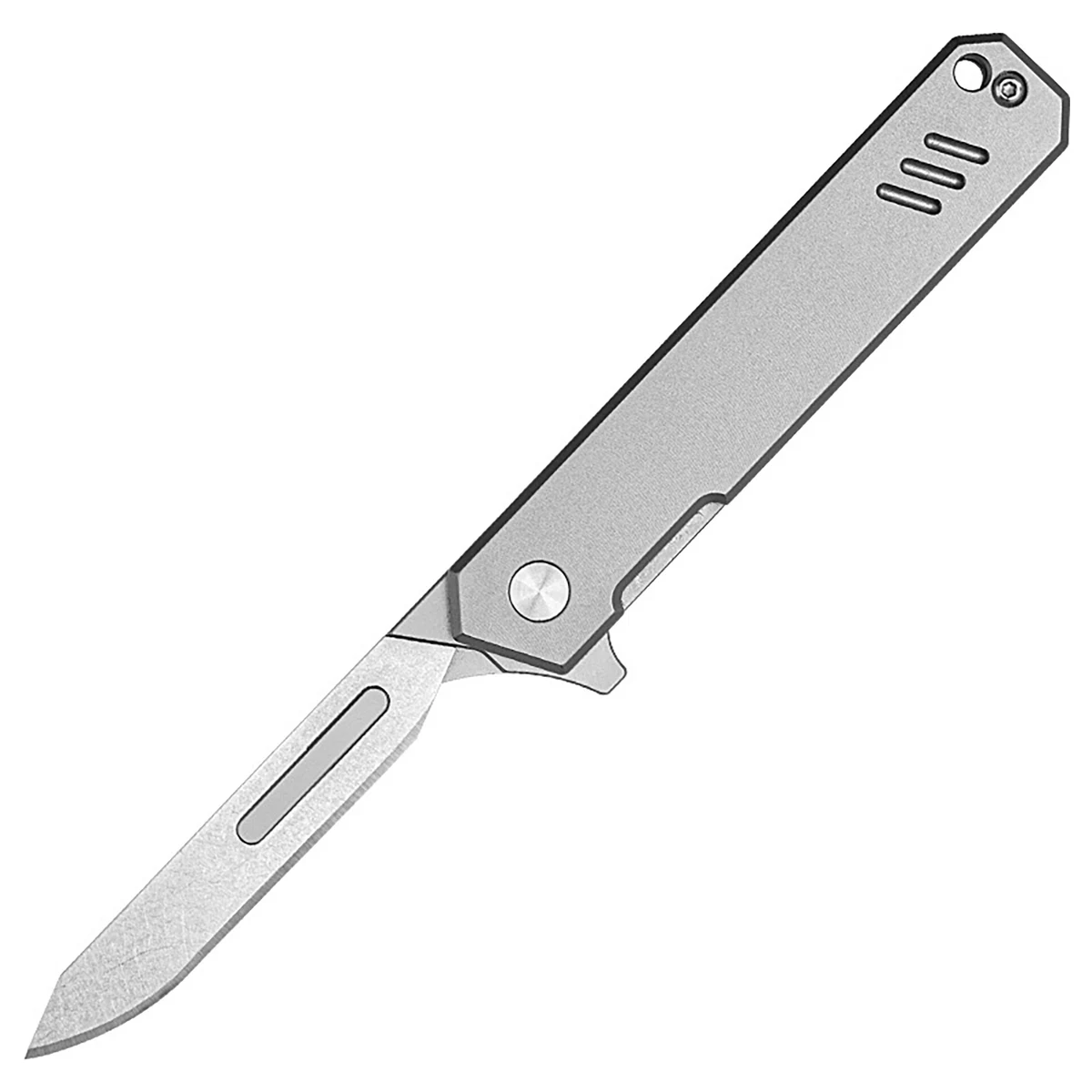 Pocket Folding Knife Titanium Handles 1