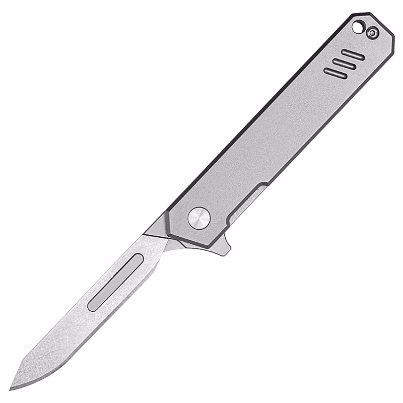Pocket Folding Knife Titanium Handles
