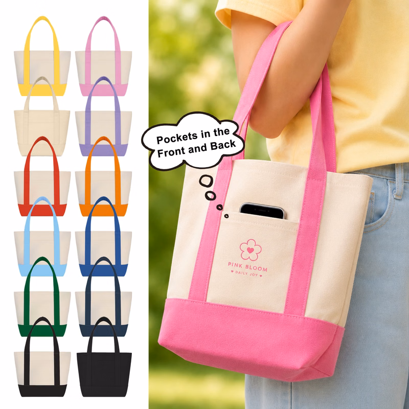 14 oz. Mini Canvas Tote Bag