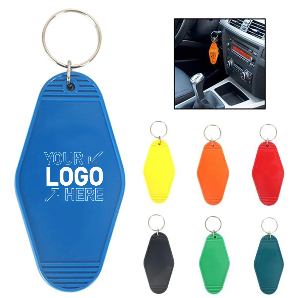 Vintage Key Tag Hotel Motel Keychain 1