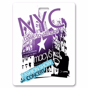 USA Made Laminated Event Tag (3"x4") Rectangle