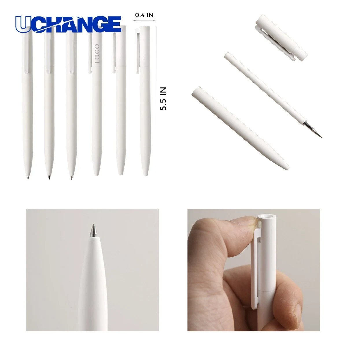 Sleek Pure White Click Pen for Doctors 1