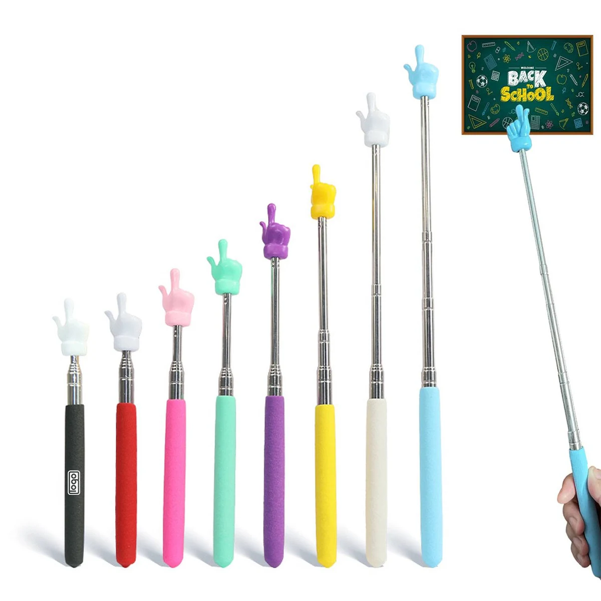Telescopic Stainless Steel Finger Pointer Stick 1