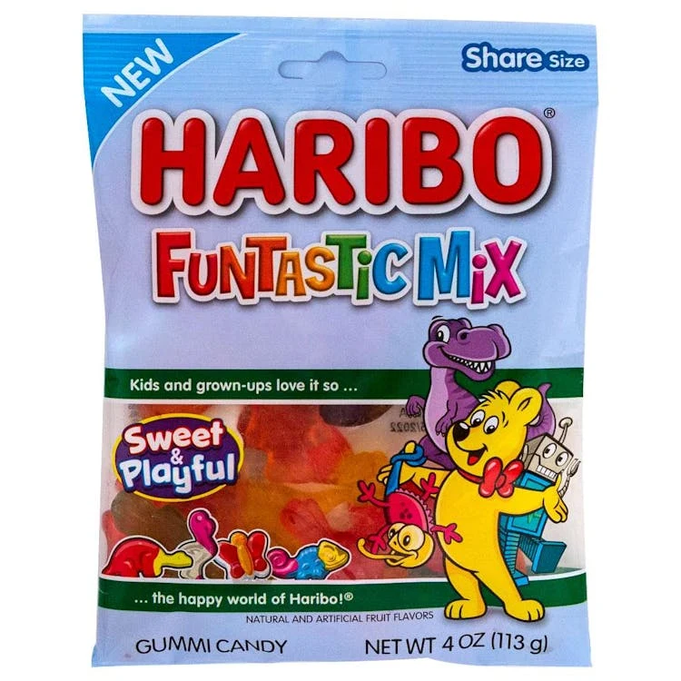 Haribo Funtastic Mix Gummi Candy - 4 oz 1