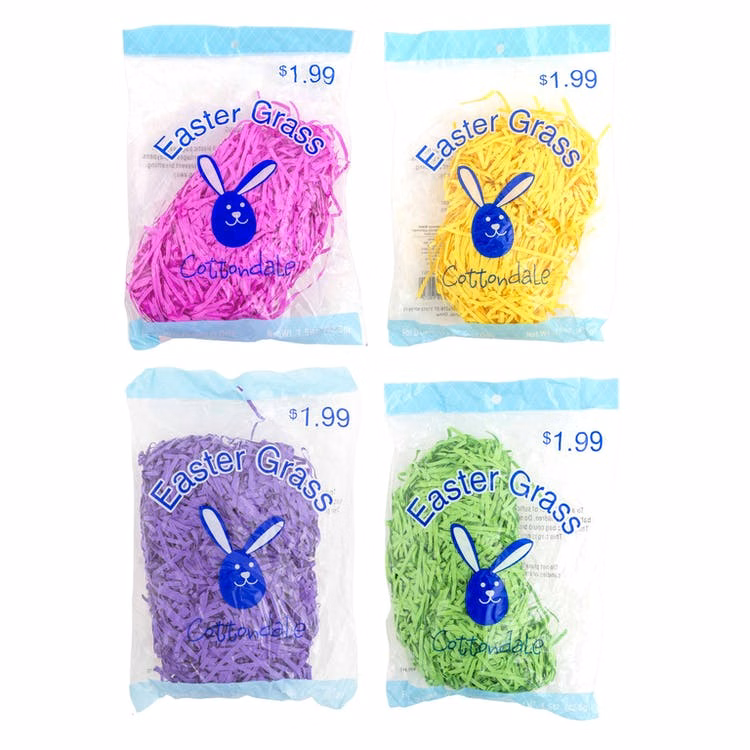 Easter Paper Grass - 4 Bright Colors