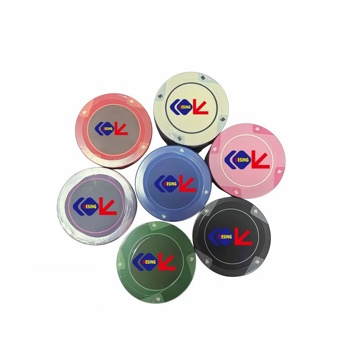 Custom 39mm Blank Ceramic Poker Chips 1