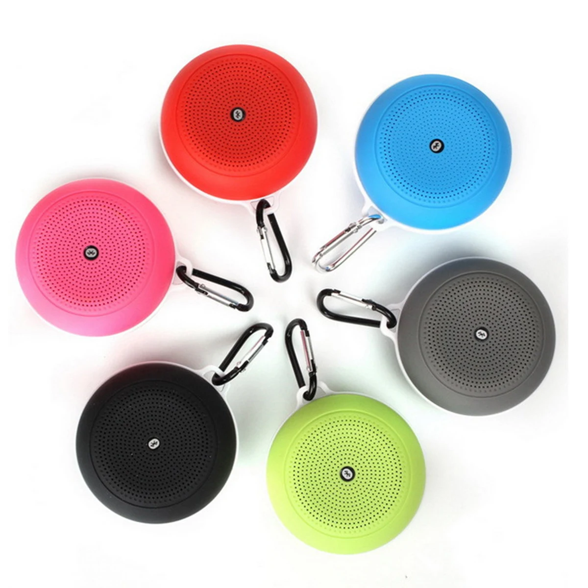 Portable Wireless Bluetooth Speaker With Carabiner 1