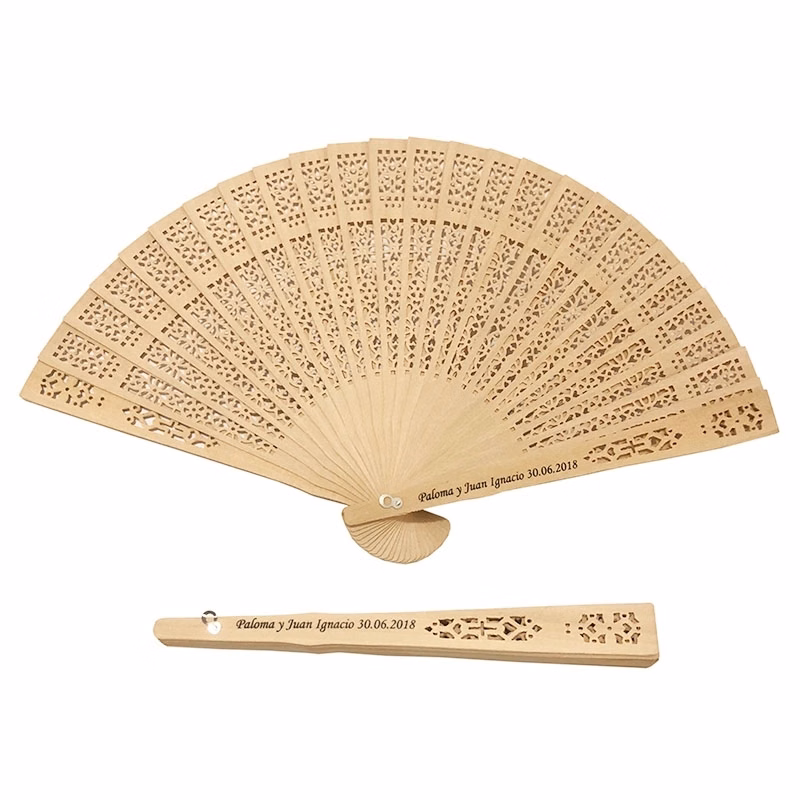 Natural Wood Fans Wedding Favors
