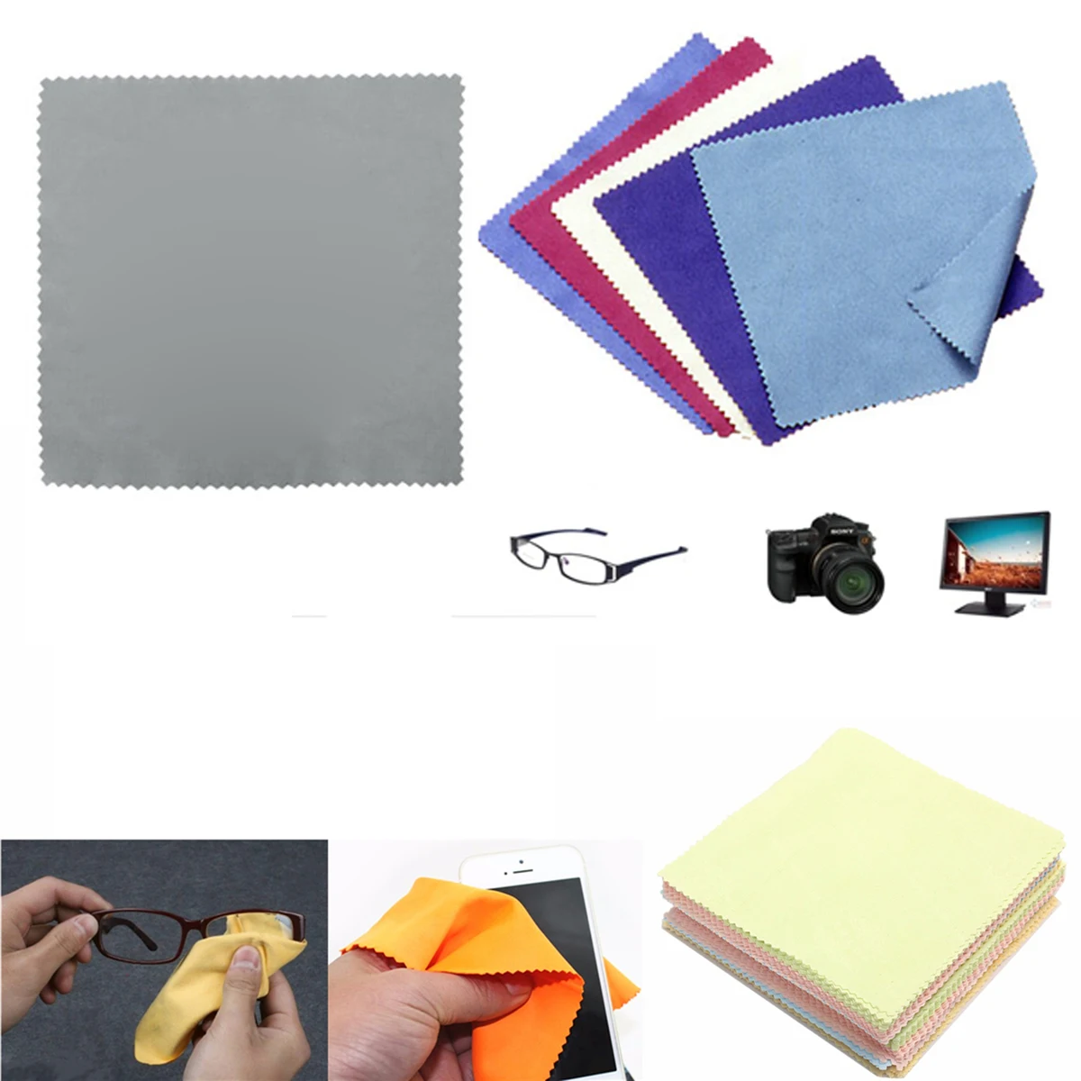 100% polyester Microfiber Cleaning Cloth 1