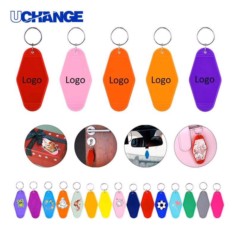 Plastic Hotel Diamond Keychain