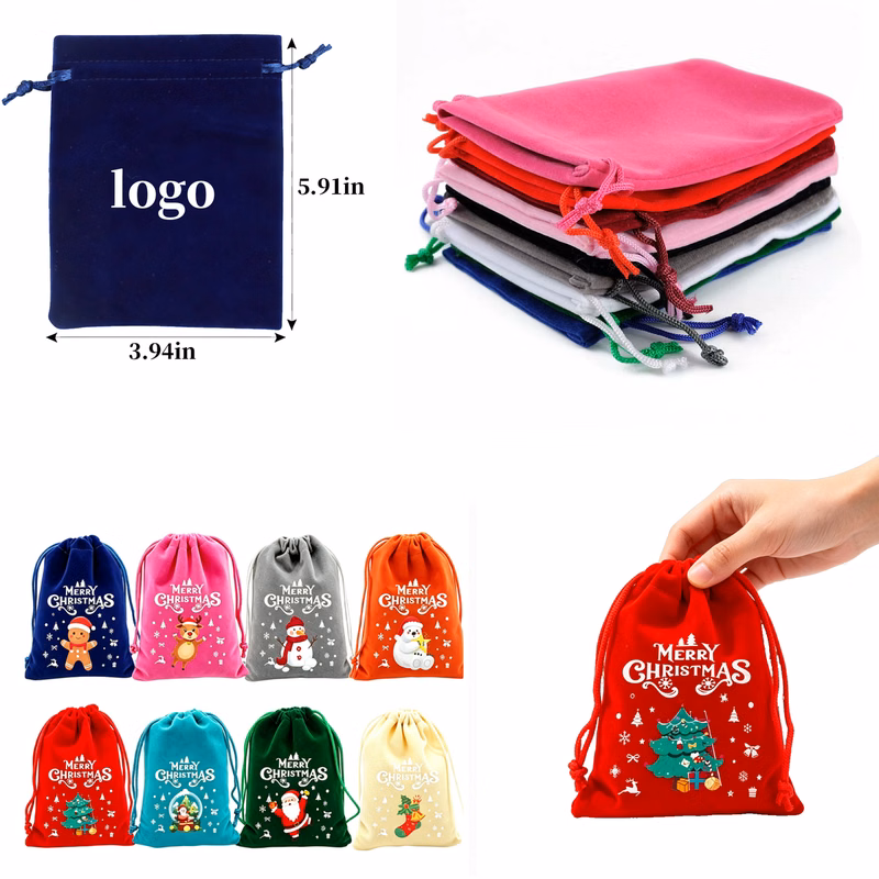 Festive Drawstring Treat Bag