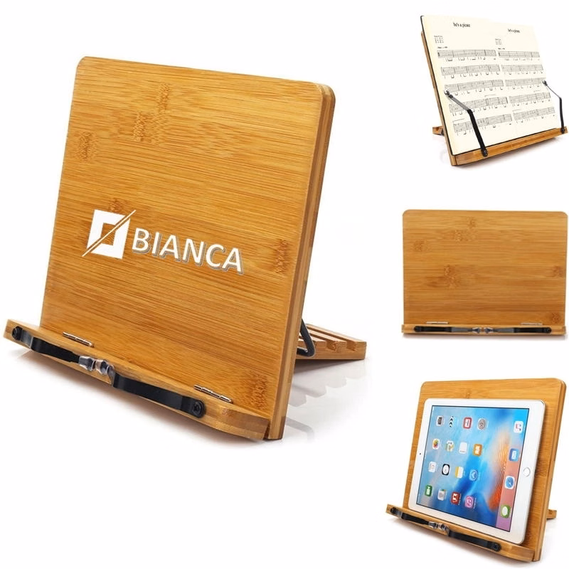 Multi-Function Bamboo Bookstand & Holders For Reading