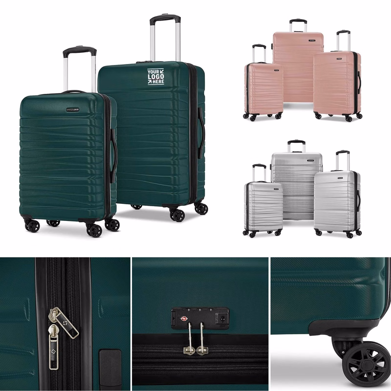 Expandable 2Pcs Hardside Luggage Set with Spinner Wheels