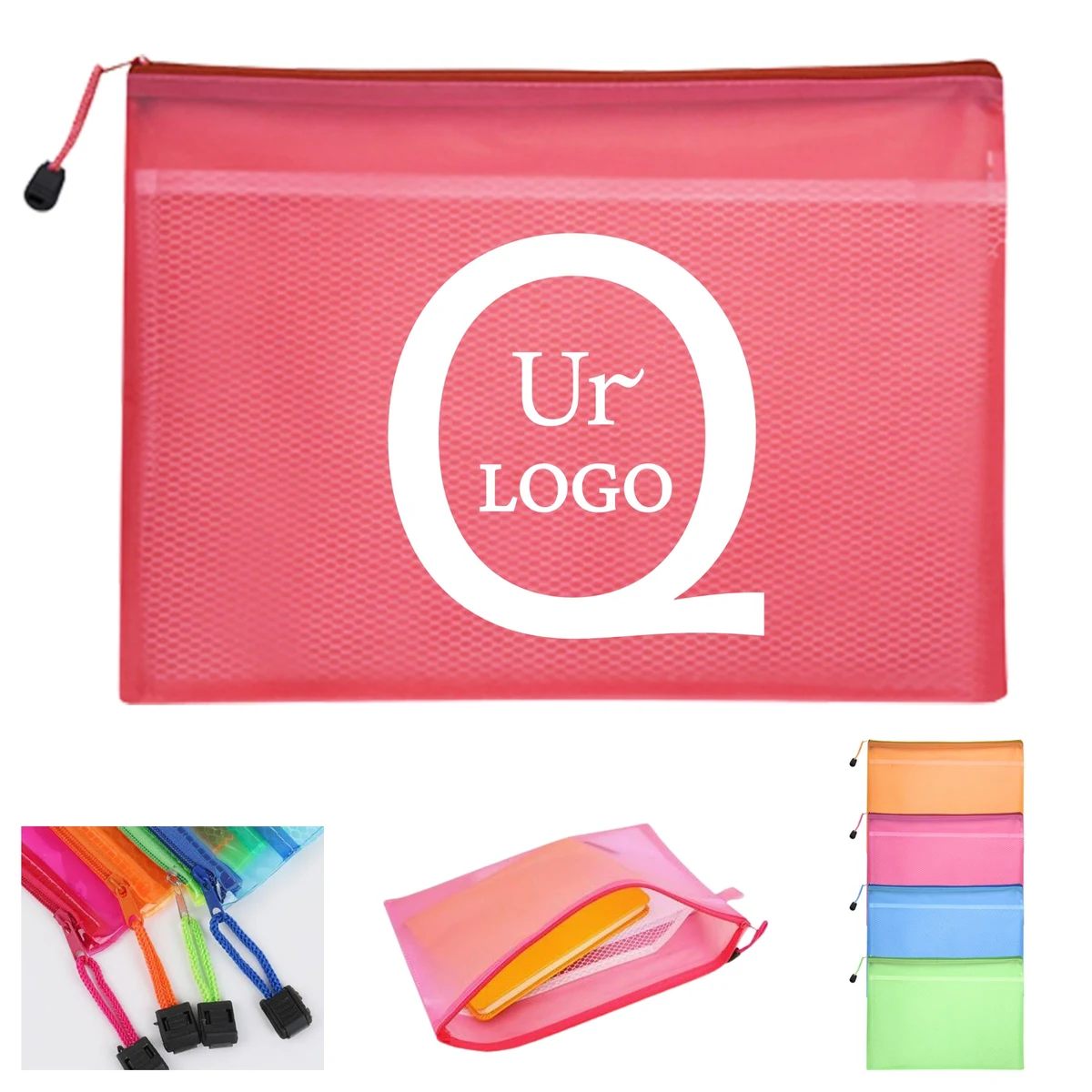 Pvc Pencil Pouch W/Double Layer 1