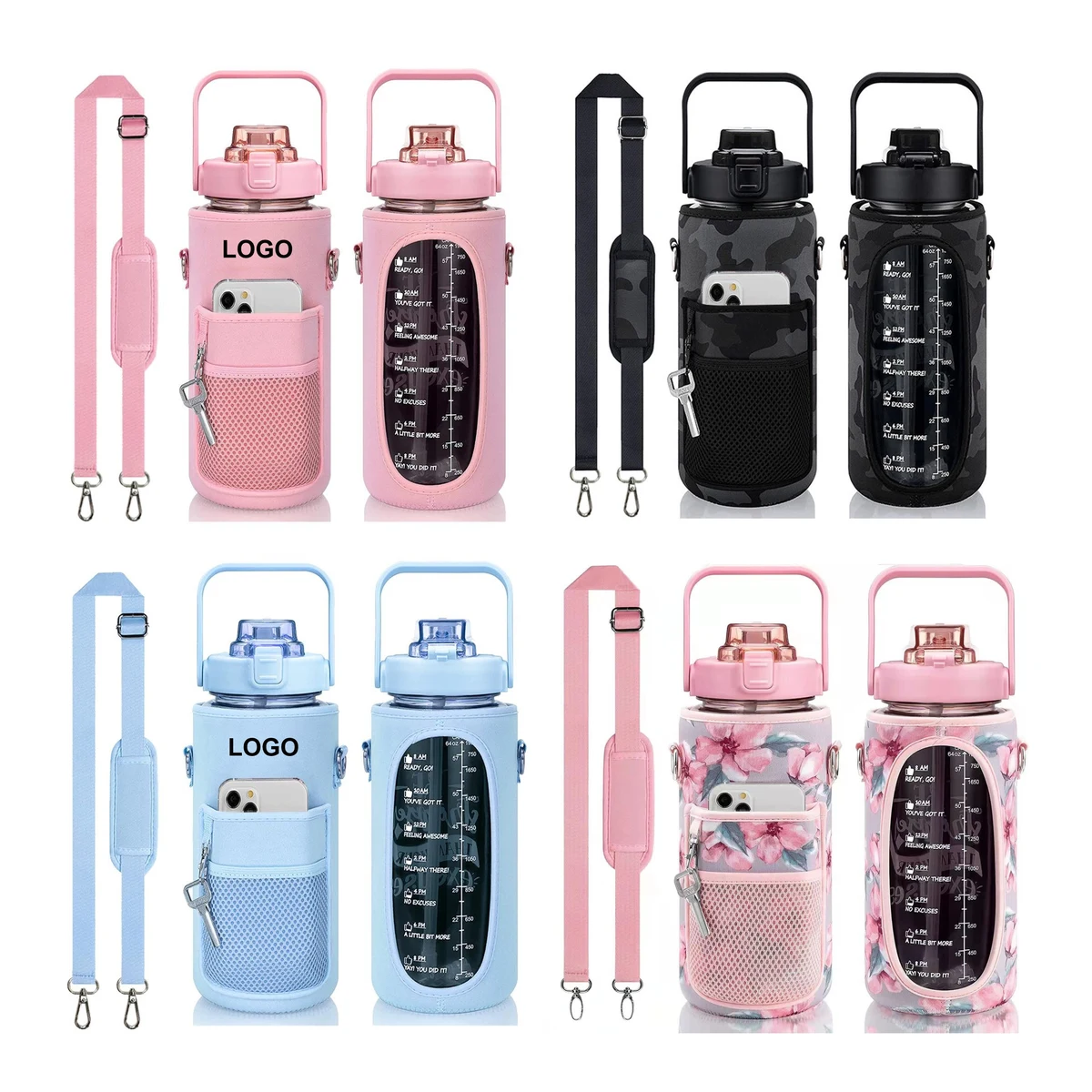 2L Water Bottle Carrier with Sleeve Pocket (direct import) 1