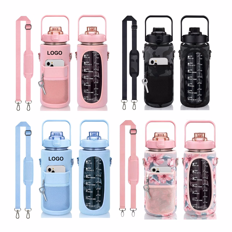 2L Water Bottle Carrier with Sleeve Pocket (direct import)