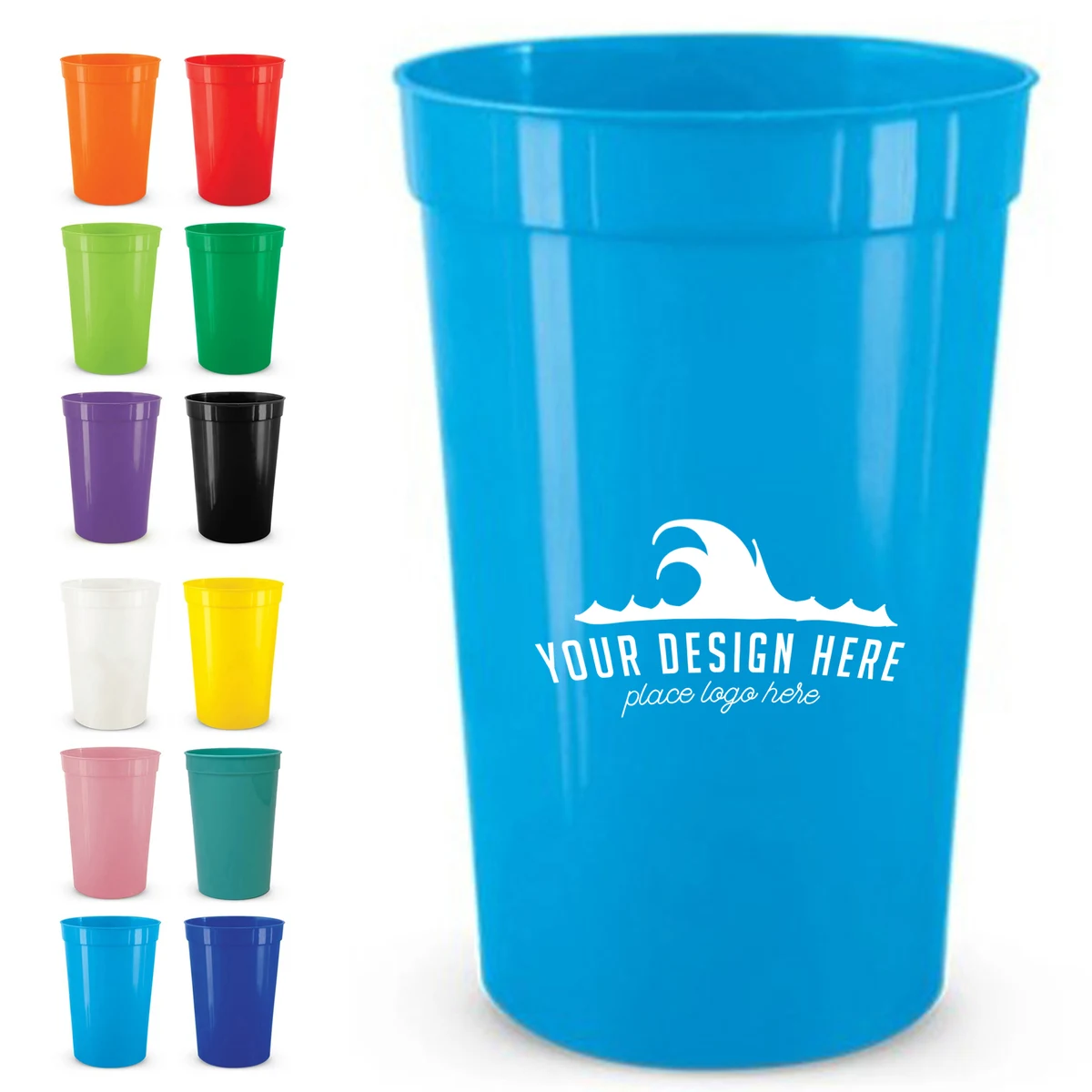 16oz PP Arena Cup Shatterproof Stadium Drinkware Custom 1