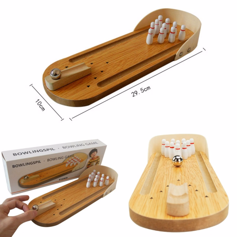 Wooden Desktop Bowling