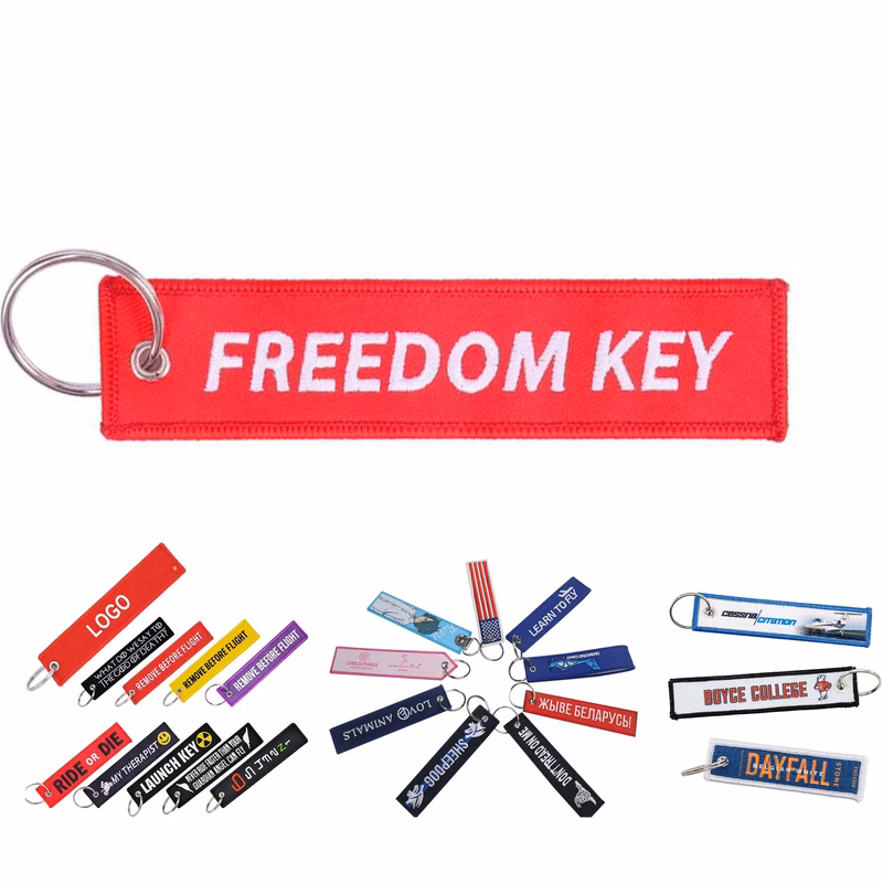 Embroidery Fabric Key Chain
