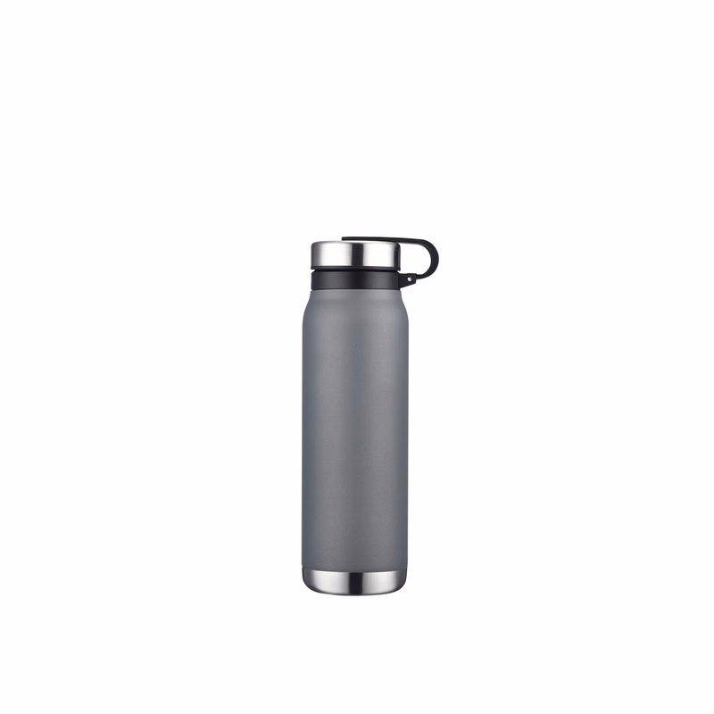 Endura 20 oz Gray Vacuum Water Bottle with Removable SS Lid