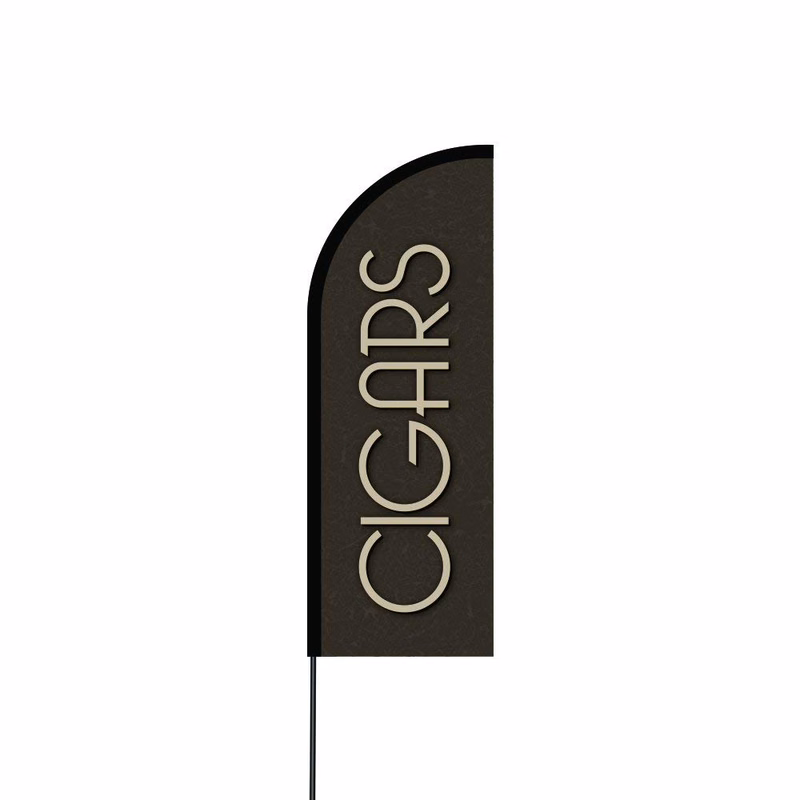 Cigars Flag Kit 17' Feet Feather Flag Sign Outdoor Banner