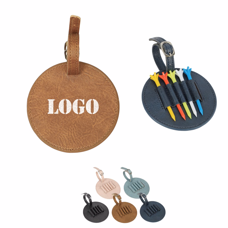 Golf Tee Pouch Bag With 5 Pentagonal Golf Tee