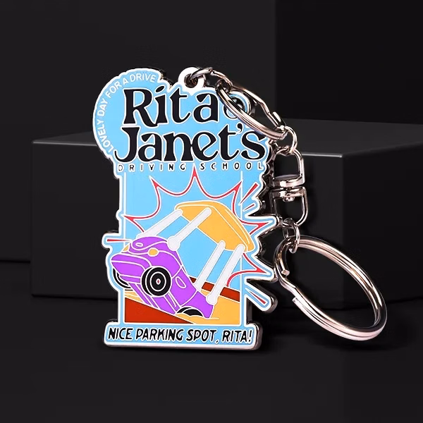 0.75" Hard Enamel Keychain