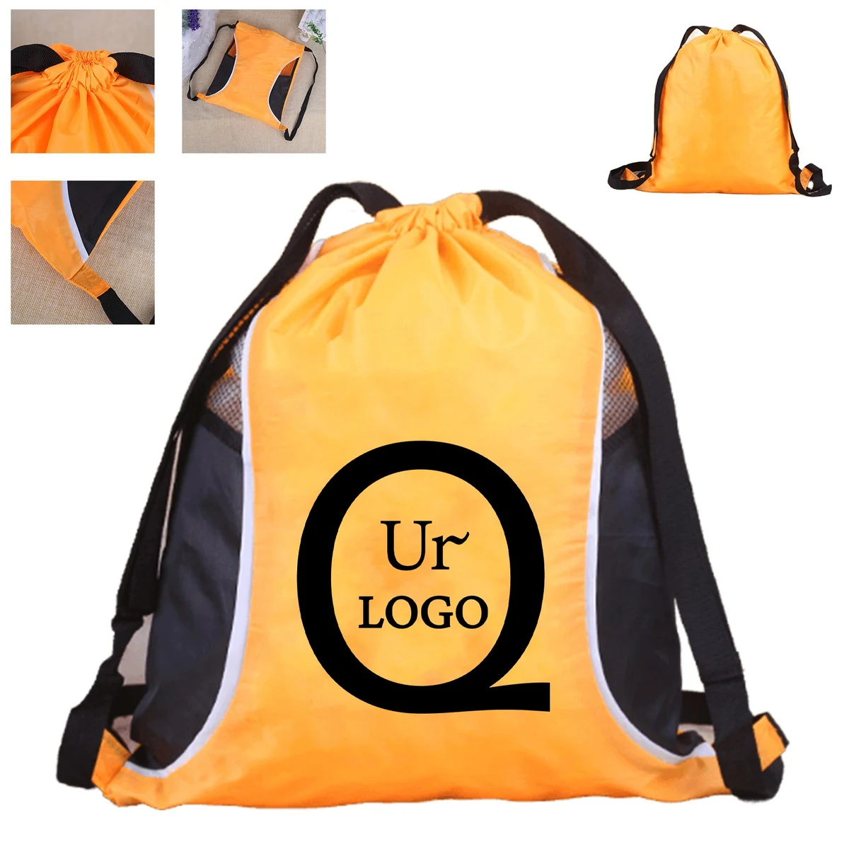 13.39X15.75 Inch Terylene Drawstring Backpack 1