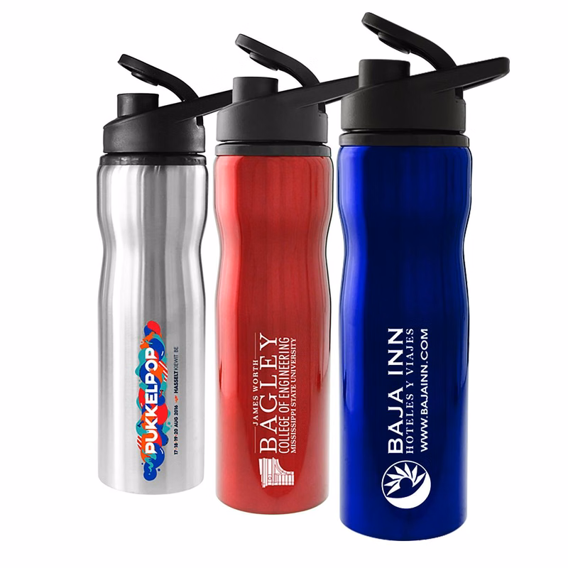 Madison 25 Oz. Stainless Steel Sports Bottle (Silver)