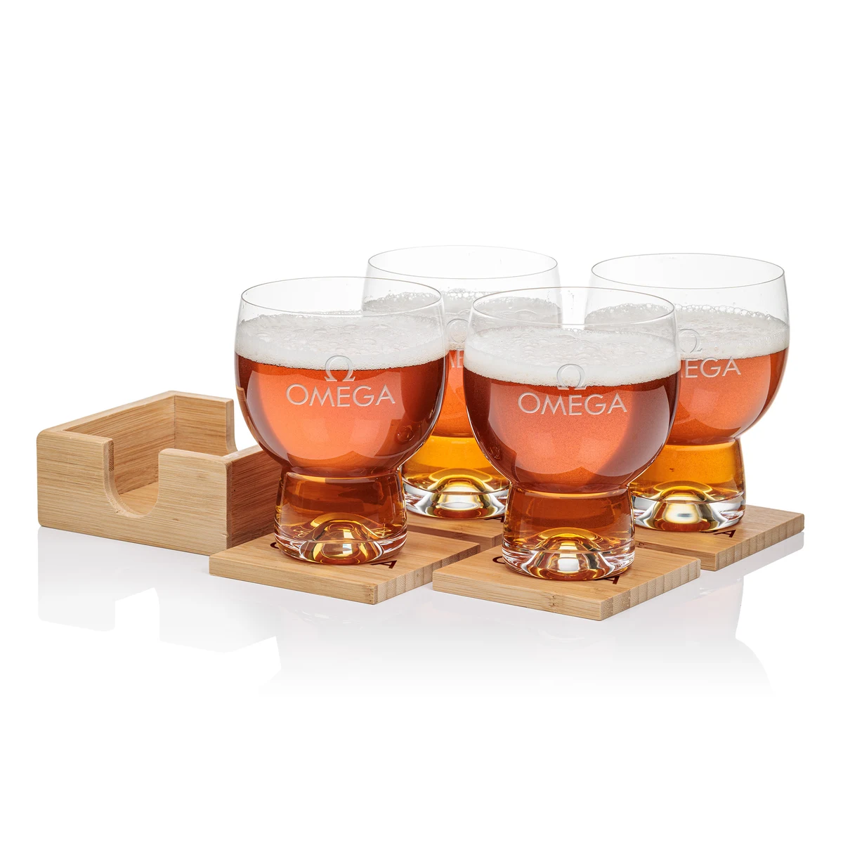 Bamboo Coaster Gift Set - Dortmund 1