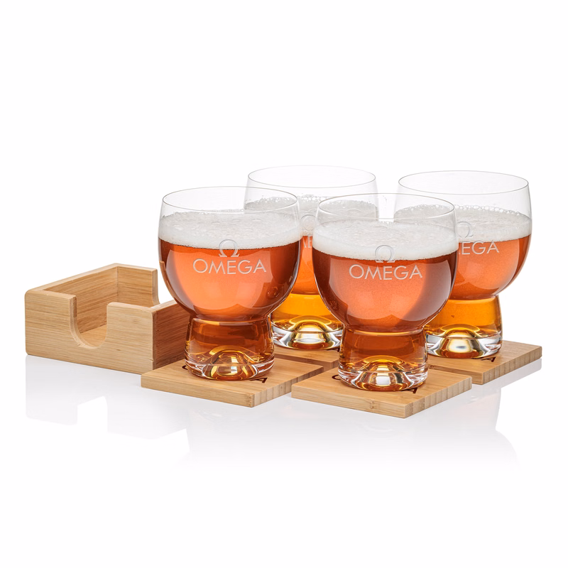 Bamboo Coaster Gift Set - Dortmund