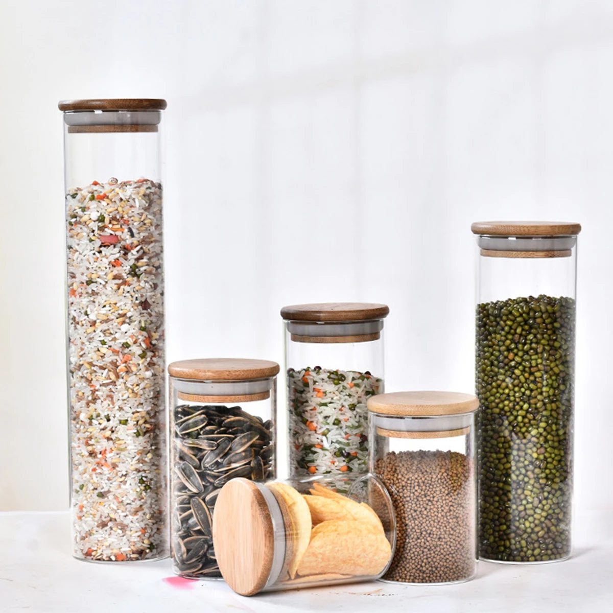 Glass Storage Jar With Lid 1