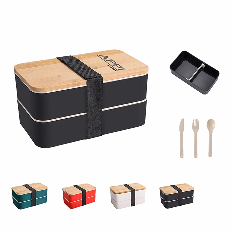 1200ml Bento Box with Bamboo Lid & Utensils