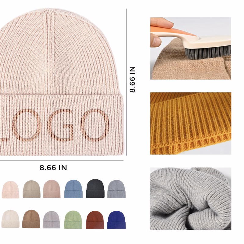 MOQ 10 PCS Acrylic Fibres Knitted Hat
