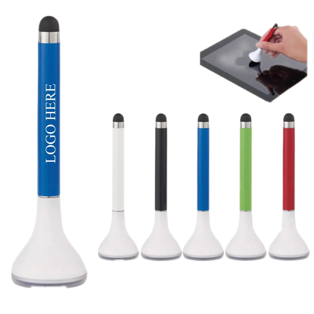 Custom Printed Stylus Pen Stand & Screen Cleaner 1