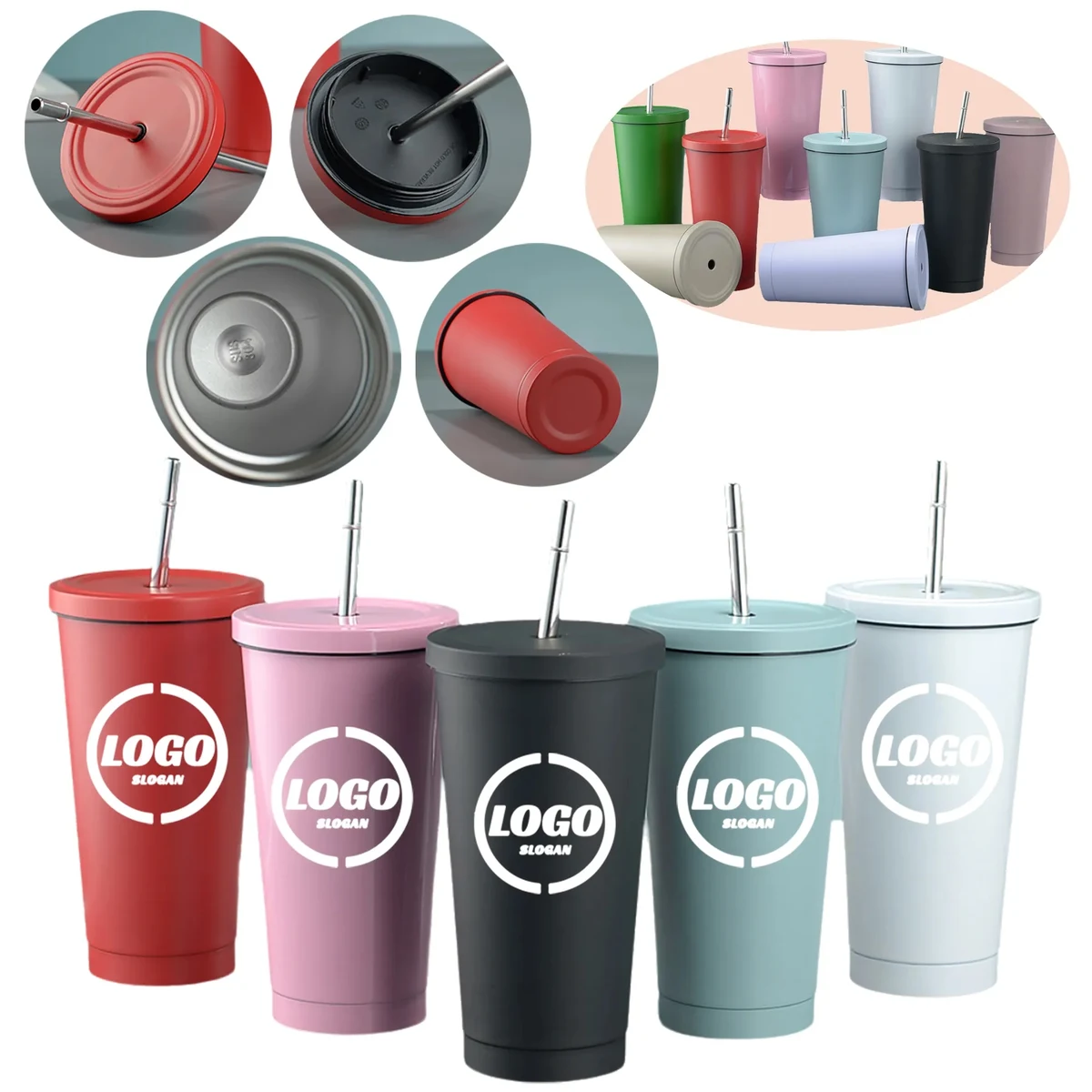 Custom Stainless Steel Straw Cup 1