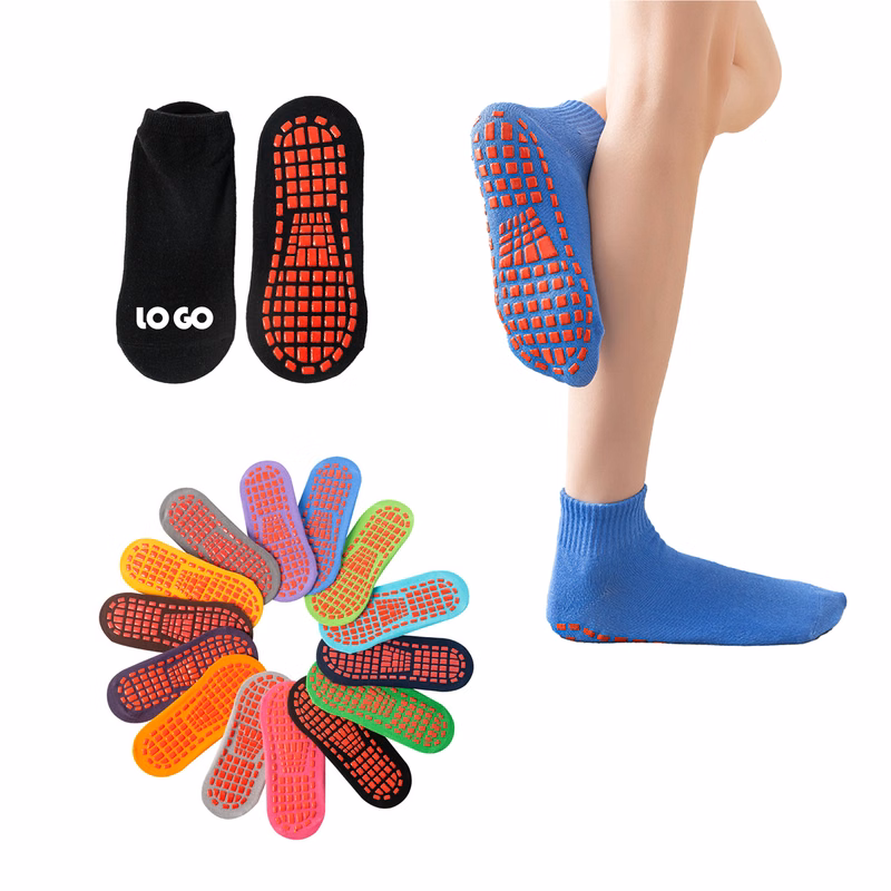 Fitness Non Slip Cotton Trampoline Socks