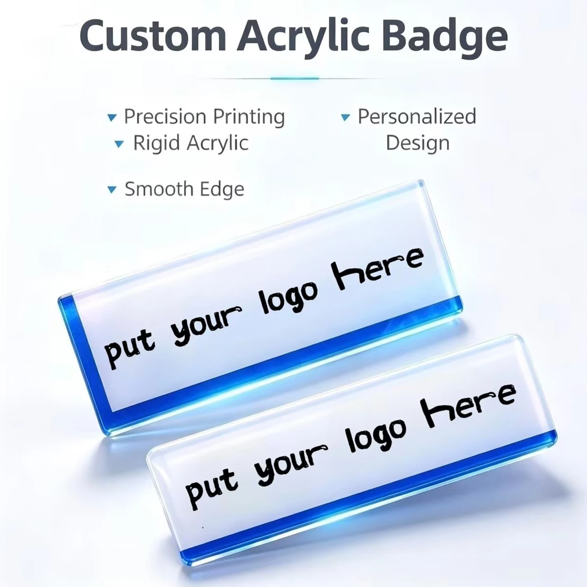 Clear Acrylic Badge 1