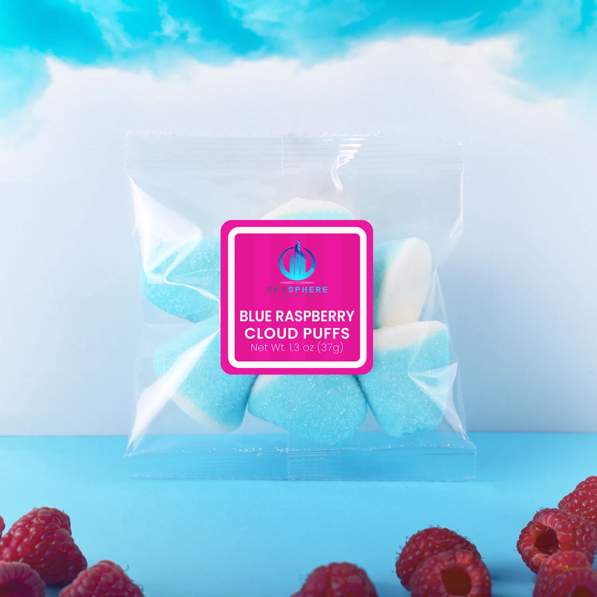 Blue Raspberry Cloud Puffs: Taster Packet 1