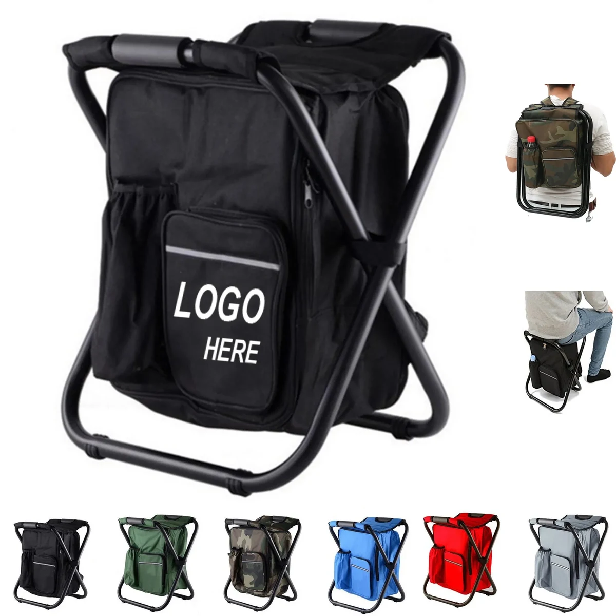 Outdoor Foldable Stool with Cool Bag 1
