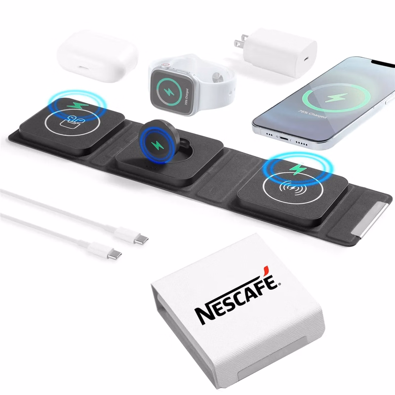 Portable 3 in 1 Travel Wireless Charger
