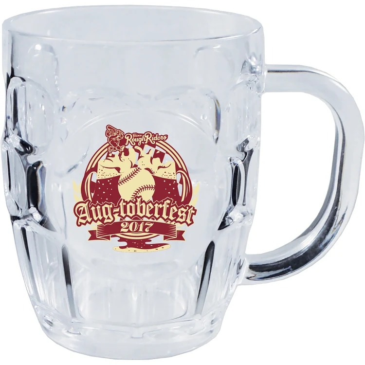 20oz Plastic German Style Dimple Mug with Handle 1