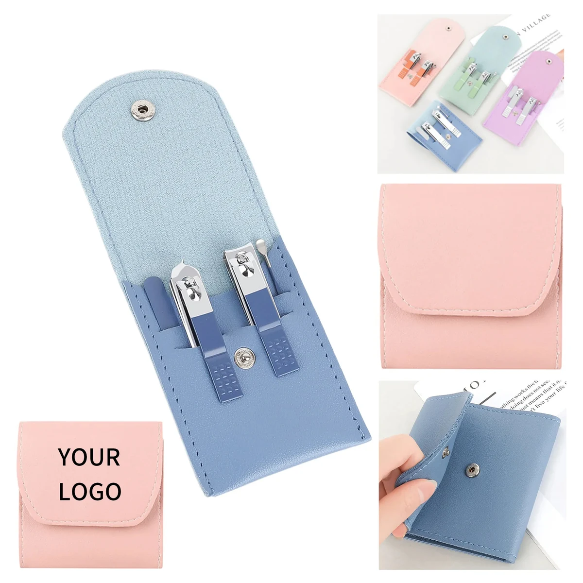 Nail Clipper Set Leather Case 1