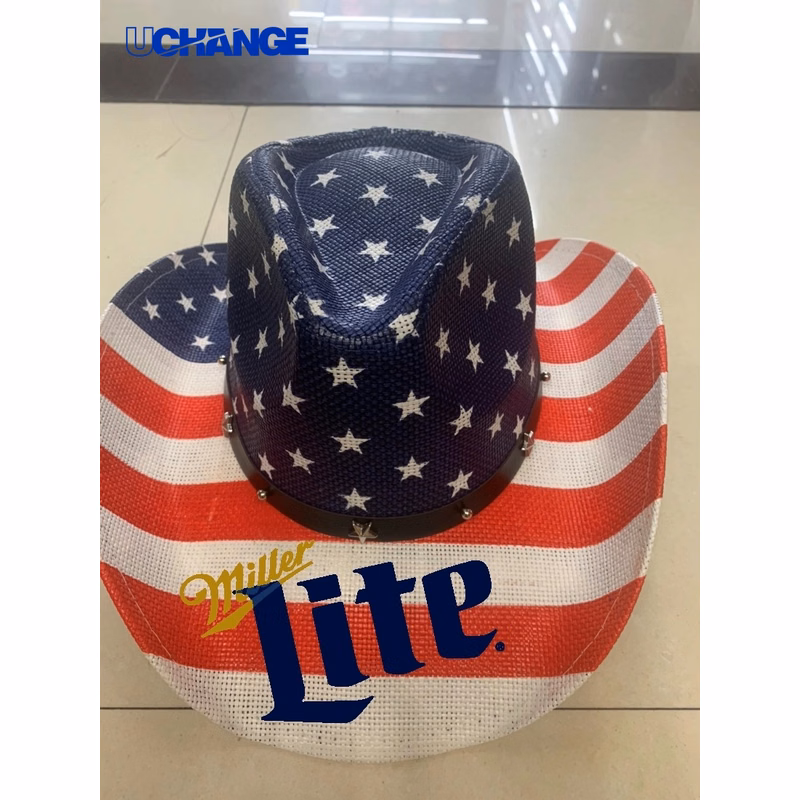 Customized Panama Cowboy Straw Hat for Events