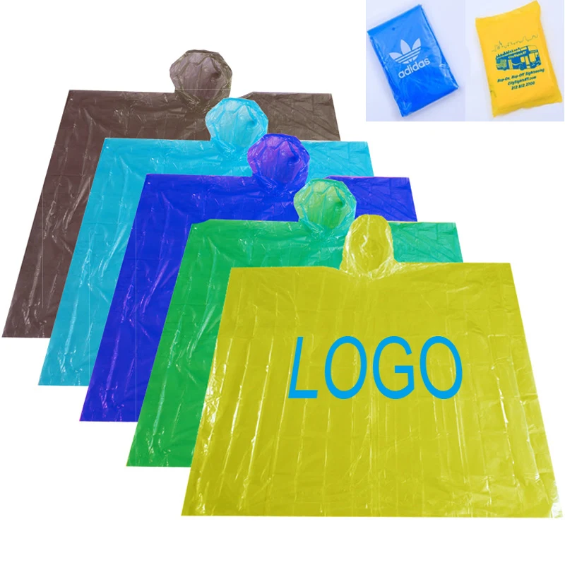 Waterproof PE Rain Poncho 1
