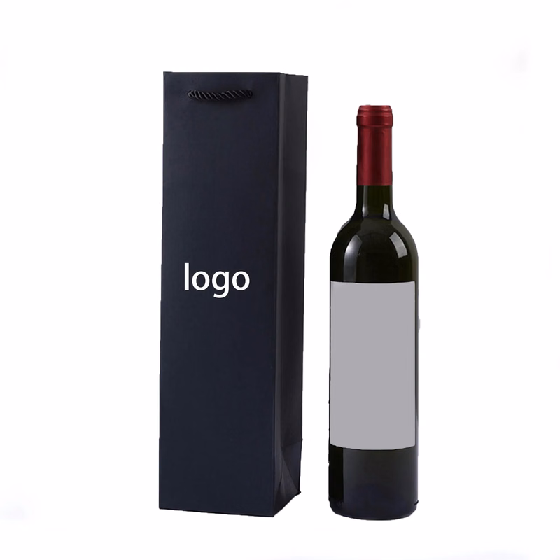 Custom Wine Tote Kraft Paper Bag