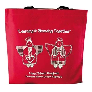 Colored Canvas Flat Tote Bag (14"x14"), custom tote bag with logo imprint 1