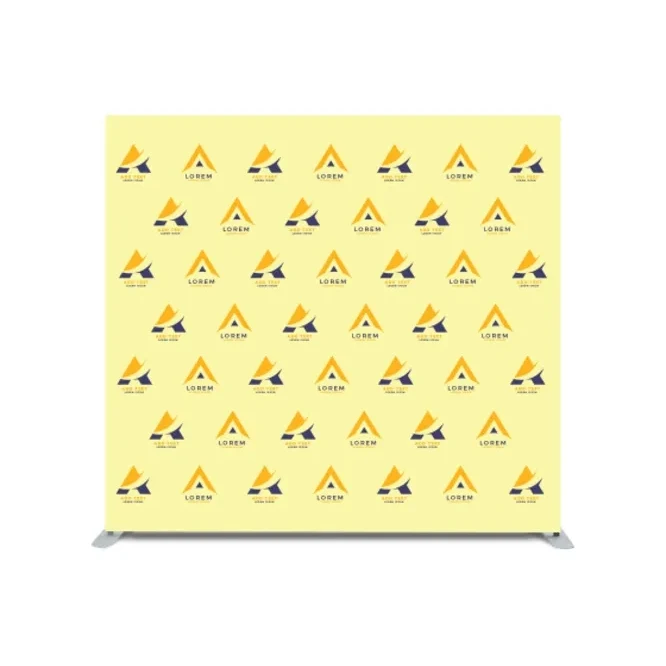 8ft x 8ft Step and Repeat Straight Pillow Case Backdrop 1