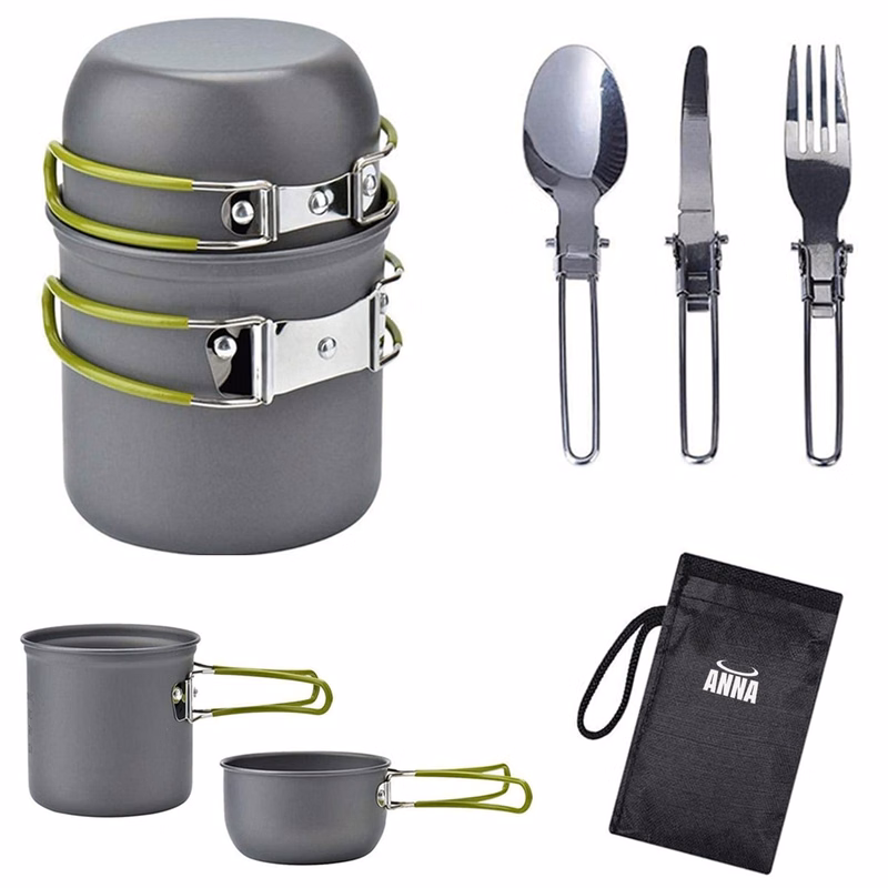 Portable Camping Cookware Tableware Set