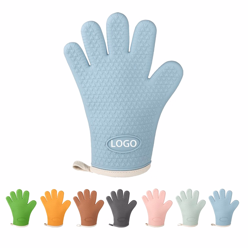 Sealed-Edge Heatproof Silicone Gloves